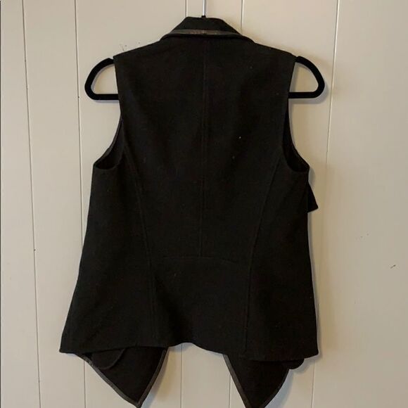 Vince Drape Vest with Leather Trim XS - Picture 4 of 5